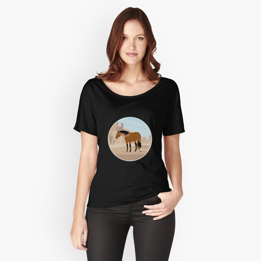Aperçu de l'œuvre T-shirt coupe relax créée et vendue par WebEquitation.