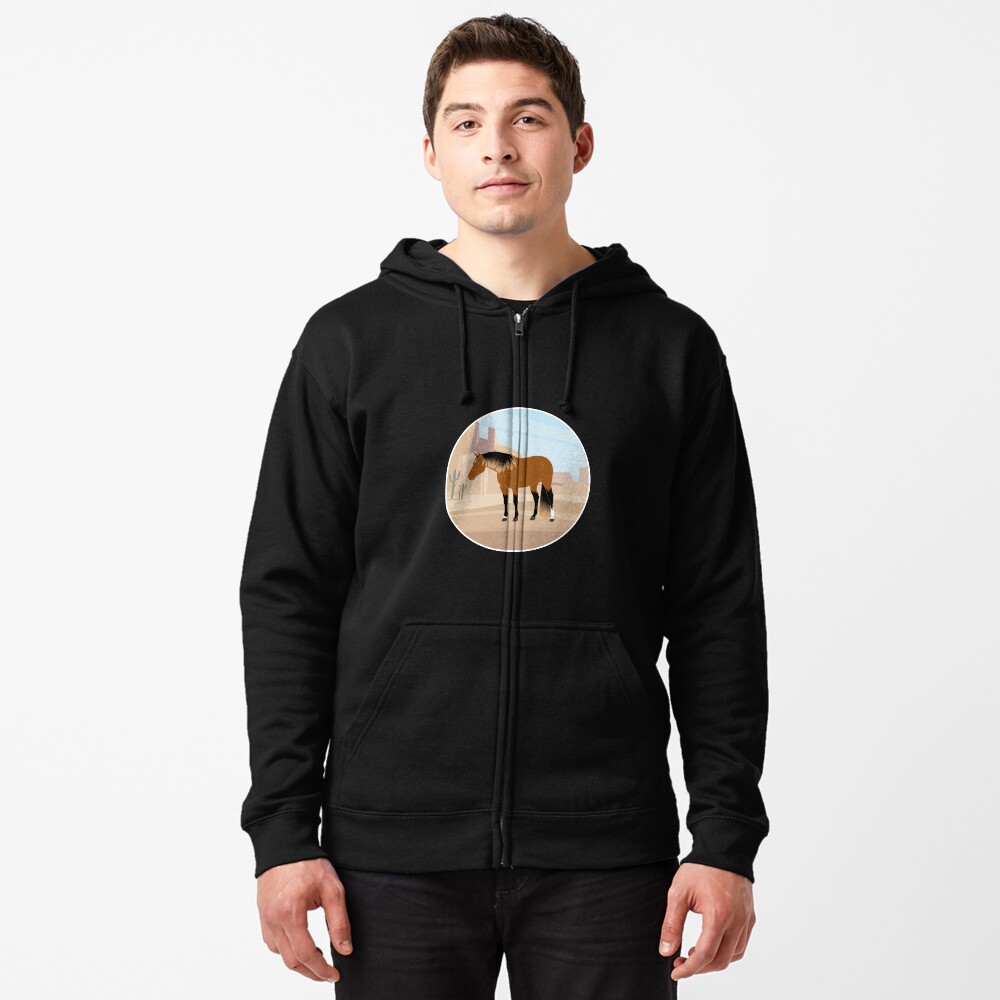 Aperçu de l'œuvre Veste zippée à capuche créée et vendue par WebEquitation.