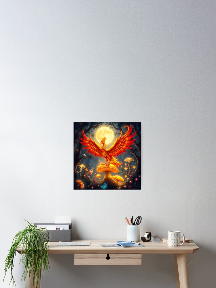 Thumbnail 2 of 3, Poster, Phoenix Rising designed and sold by debbiedwarika.