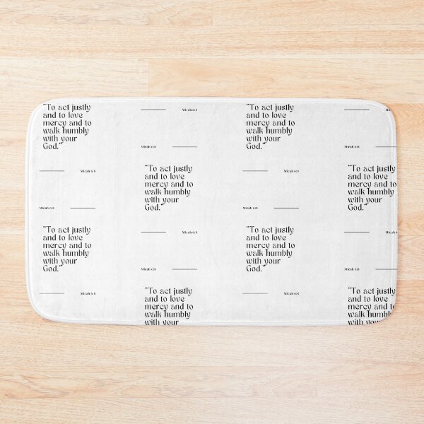 Item preview, Walk humbly, cheistian bible quote designed and sold by Merchattack.