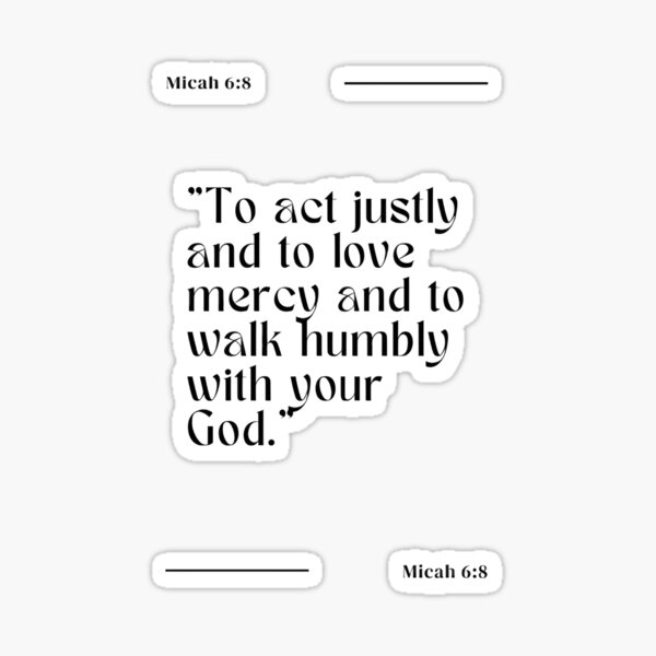Vista previa del artículo con la obra «Camina con humildad, cita bíblica cristiana», diseñado y vendido por Merchattack.