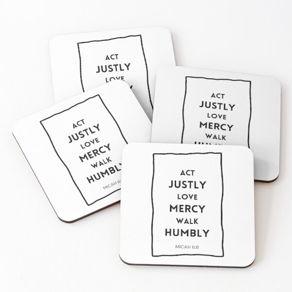 Item preview, Walk humbly, cheistian bible quote designed and sold by Merchattack.