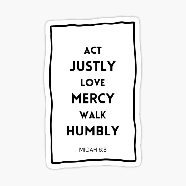 Vista previa del artículo con la obra «Camina con humildad, cita bíblica cristiana», diseñado y vendido por Merchattack.