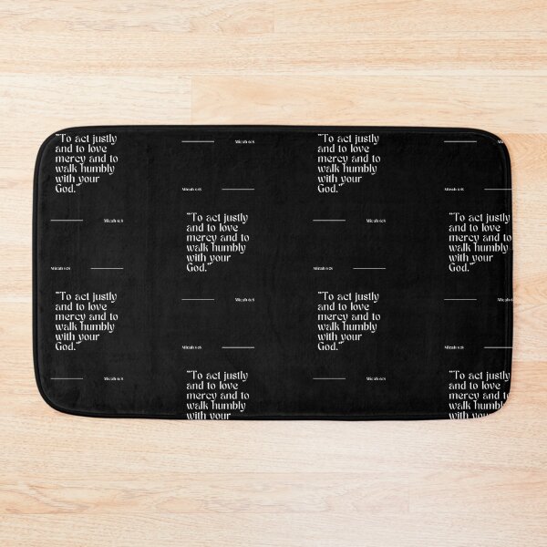 Item preview, Walk humbly, cheistian bible quote designed and sold by Merchattack.