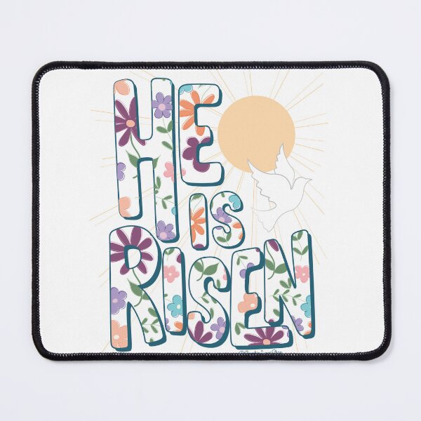 Item preview, He is Risen, Religious Typography © GraphicLoveShop designed and sold by Graphic Love Shop.