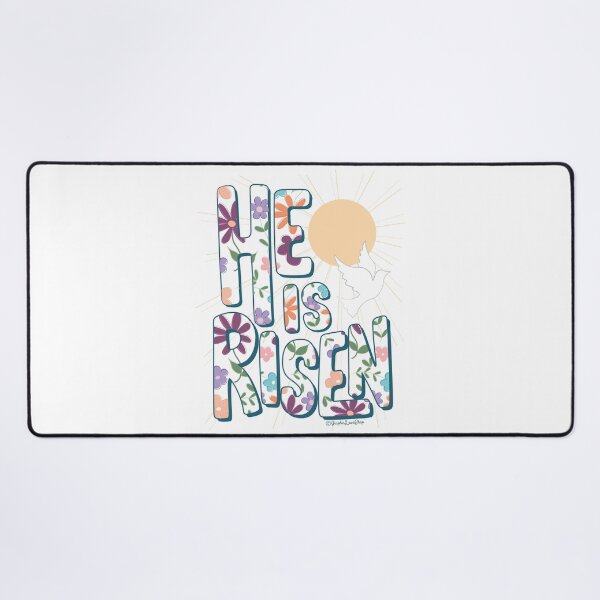 Item preview, He is Risen, Religious Typography © GraphicLoveShop designed and sold by Graphic Love Shop.