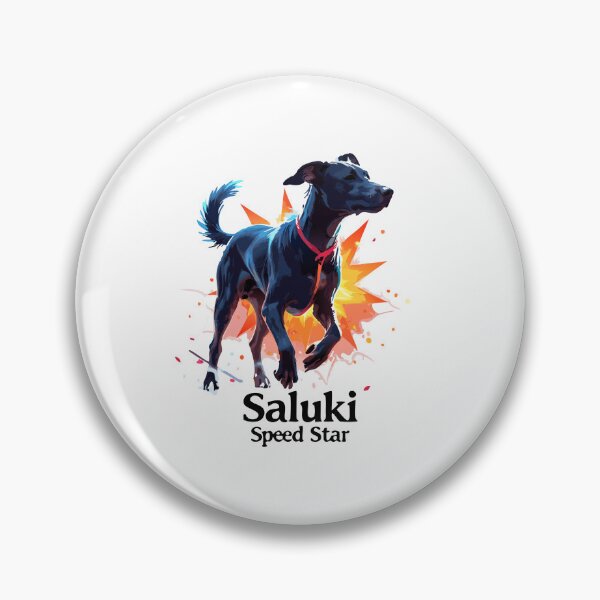 Item preview, Saluki Speed Star sticker - Fastest Dog Breed Artistic Design designed and sold by Thread-Verse.