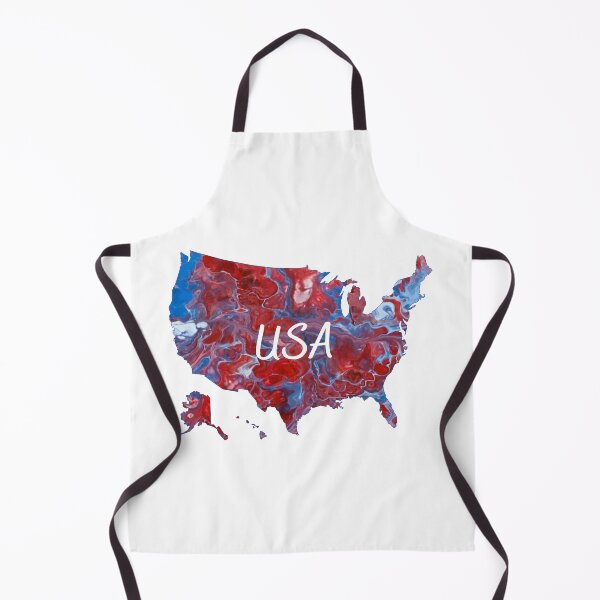 Item preview, USA on Map - Patriotic - Flow Art / Pour Painting - jdp-04-0023 designed and sold by ANomadDesigns.
