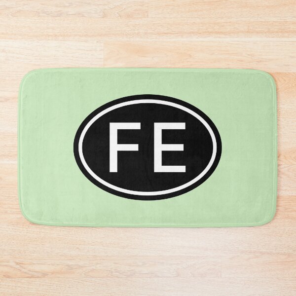 Item preview, FE Initials Monogram Oval White Letters designed and sold by Jeallan Designs.