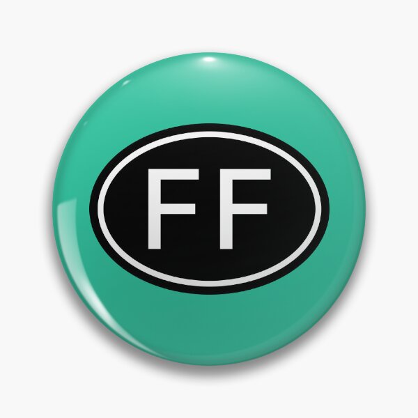 Artikelvorschau, FF Initialen Monogramm ovale weiße Buchstaben entworfen und verkauft von Jeallan Designs.