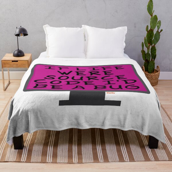 Item preview, If Life were Source Code - Silly Quote Design designed and sold by WhimWiz.