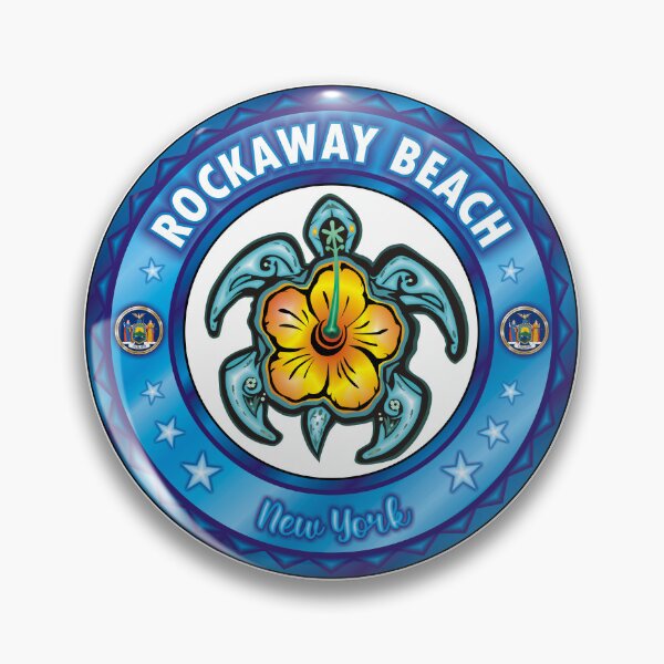 Item preview, Rockaway Beach NY sea turtle hibiscus designed and sold by studioss76.