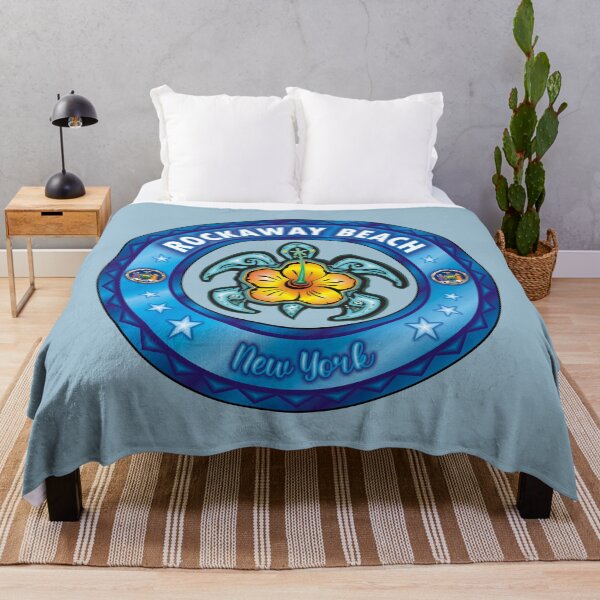 Item preview, Rockaway Beach NY sea turtle hibiscus designed and sold by studioss76.