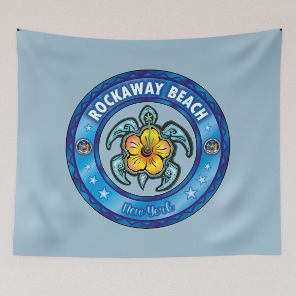 Item preview, Rockaway Beach NY sea turtle hibiscus designed and sold by studioss76.