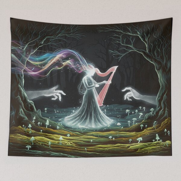 Item preview, The Enchanted Melody of the Spirit Harp designed and sold by Fadi Alyaldani.