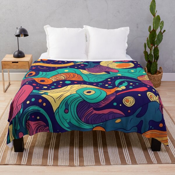 Item preview, Vibrant abstract swirls designed and sold by anytka.