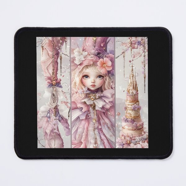 Item preview, Cute Mardi Gras Princess Fantasy Illustration – Whimsical Kawaii Magic designed and sold by AnnDesignStudio.