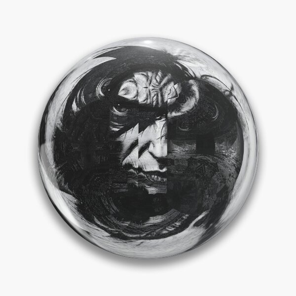 Item preview, Black and white portrait of abstract vibes  designed and sold by Red Siri0 Art.