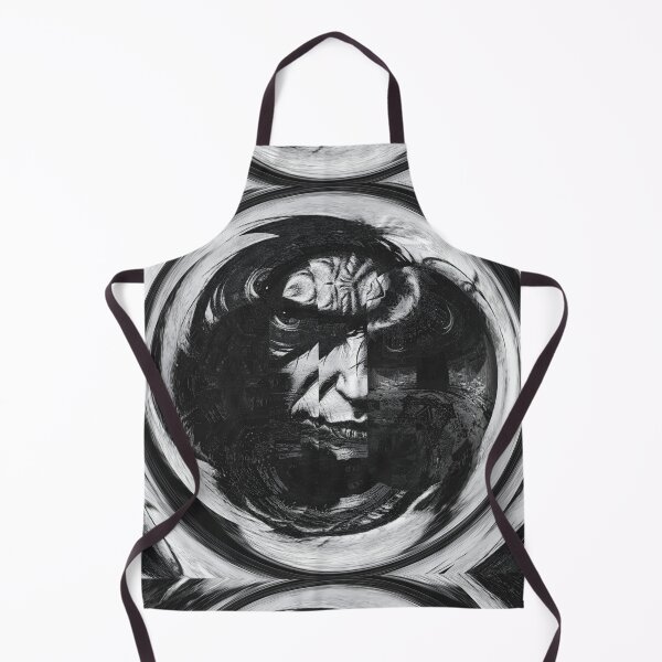 Item preview, Black and white portrait of abstract vibes  designed and sold by Red Siri0 Art.