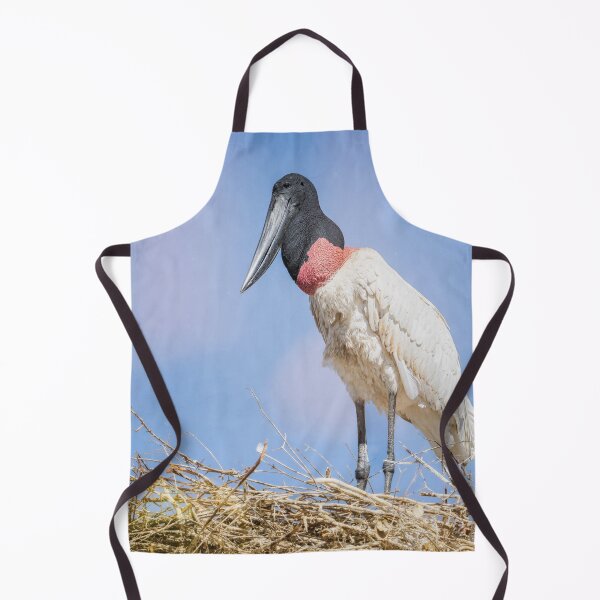 Item preview, Adult Jabiru Guards the Nest Pantanal Brazil designed and sold by PhotoArt by Joan Carroll.