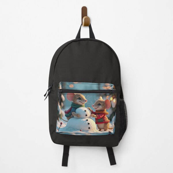 Item preview, Adorable mice building a snowman together designed and sold by Dezignest.