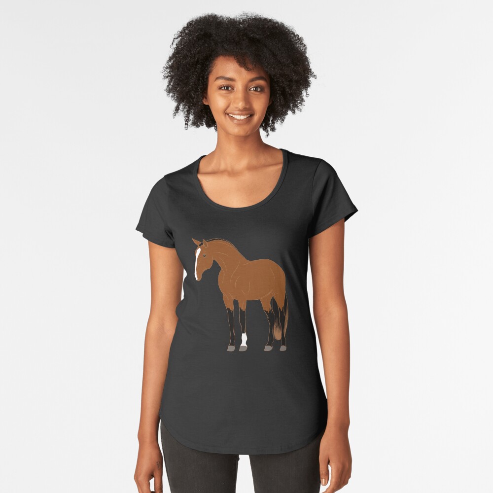 Aperçu de l'œuvre T-shirt premium échancré créée et vendue par WebEquitation.