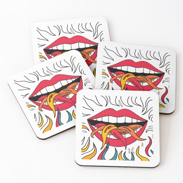 Item preview, Fiery Lips with Flowing Flames designed and sold by RoxyBlazeArt14.
