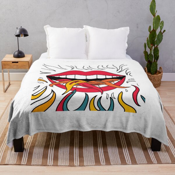 Item preview, Fiery Lips with Flowing Flames designed and sold by RoxyBlazeArt14.