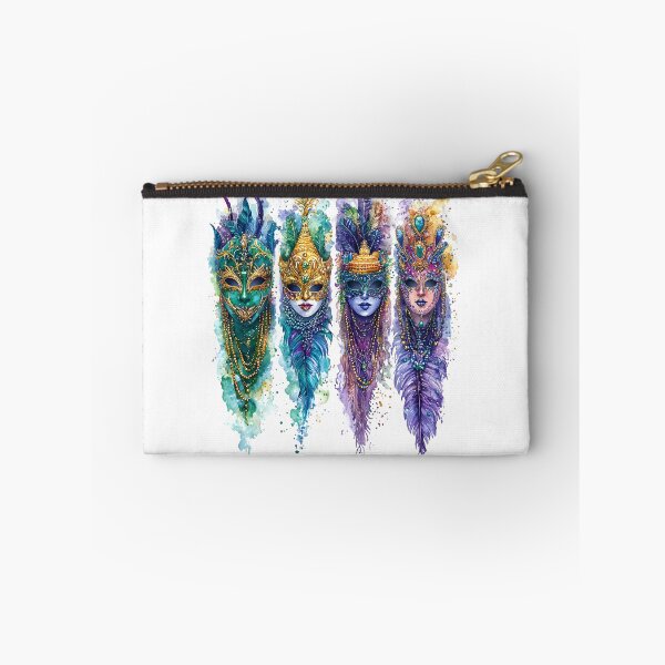 Item preview, Stunning Watercolor Mardi Gras Mask Set – Intricate, Pastel & Elegant designed and sold by AnnDesignStudio.