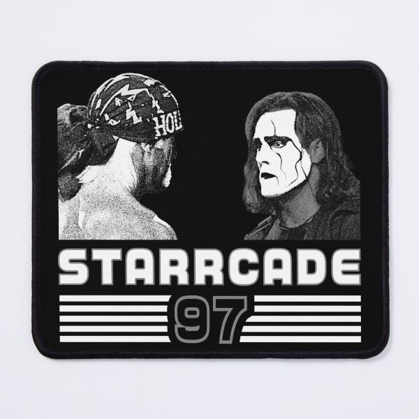Item preview, Starrcade 97 Vintage Poster (Black and White) designed and sold by Tactical2na.
