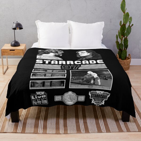 Item preview, Starrcade 97 Vintage Poster (Black and White) designed and sold by Tactical2na.