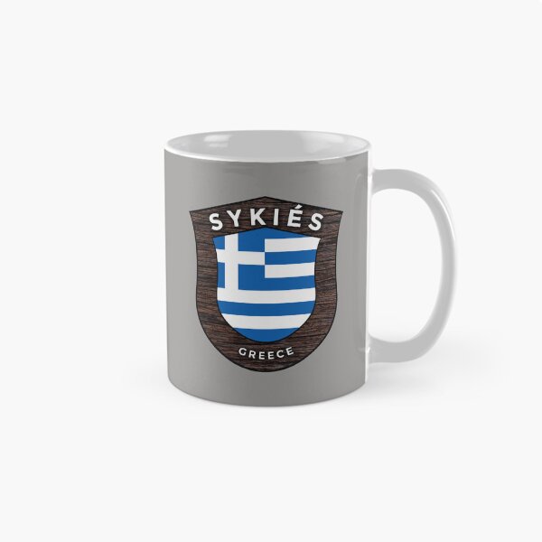 Item preview, Sykiés Greece Emblem Flag designed and sold by World Designs.