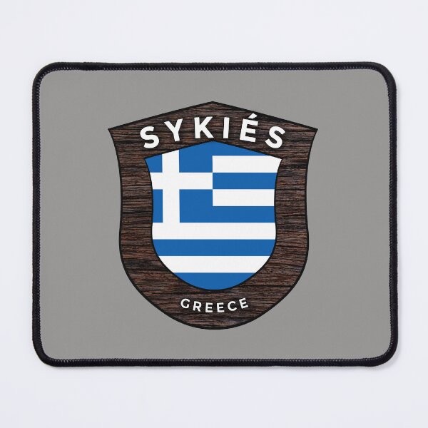 Item preview, Sykiés Greece Emblem Flag designed and sold by World Designs.