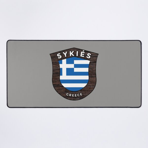 Item preview, Sykiés Greece Emblem Flag designed and sold by World Designs.