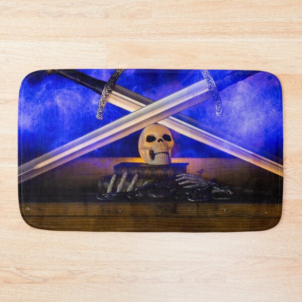 Item preview, Skulls and Swords with Blue Flames designed and sold by Split2ndPhotos.