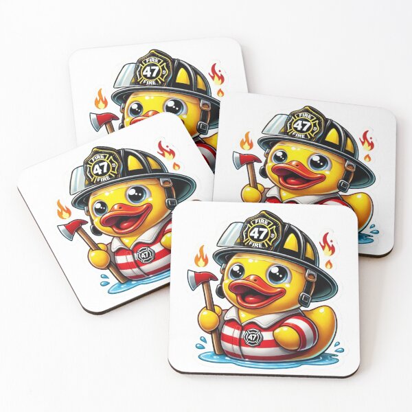 Item preview, Happy Rubber Duck brave firefighter  designed and sold by BrinaandPops.