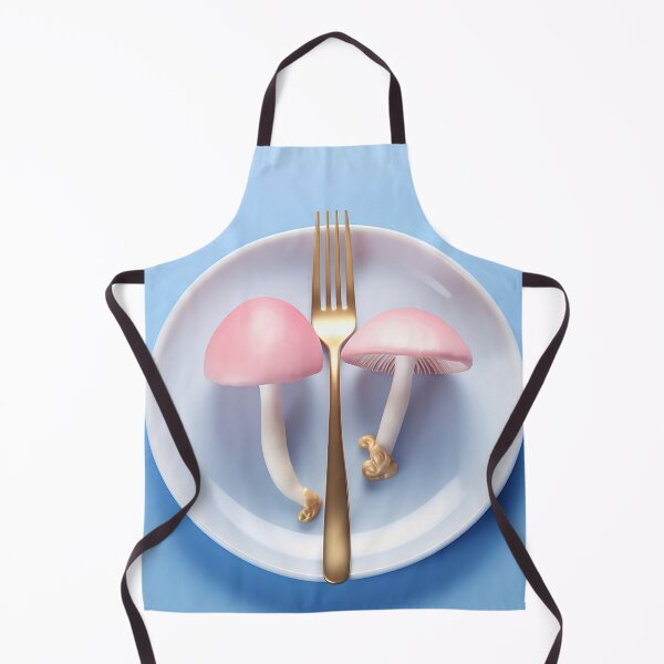 Item preview, Pink mushrooms on a white plate designed and sold by anytka.