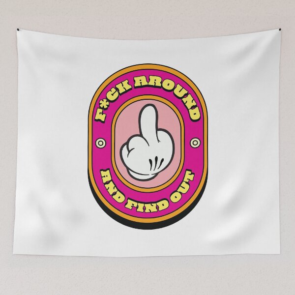 Item preview, Retro FAFO Fuck Around And Find Out Middle Finger designed and sold by Dimokaya Clothing Co..