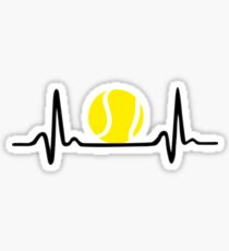 Tennis Herzschlag Sticker