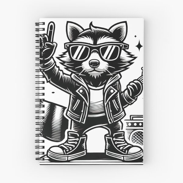 Item preview, Retro Raccoon Rock – Funny Music Gift for Men, Women & Kids designed and sold by BasmaAtef.