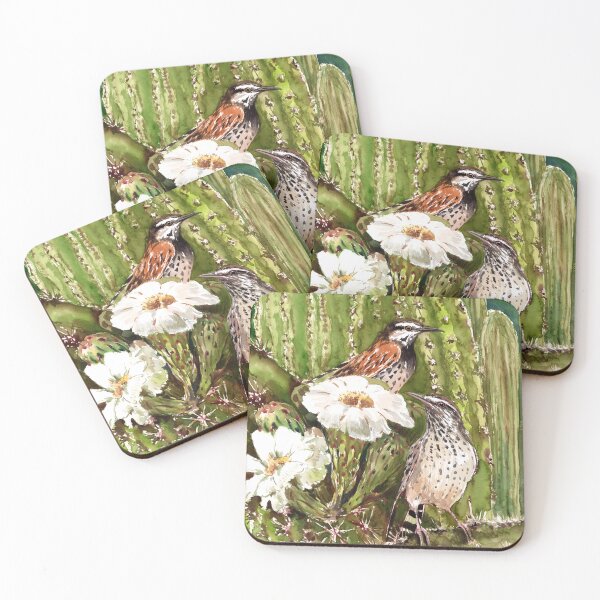 Item preview, Cactus Wren and Saguaro designed and sold by surenart.