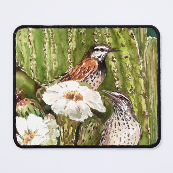 Item preview, Cactus Wren and Saguaro designed and sold by surenart.