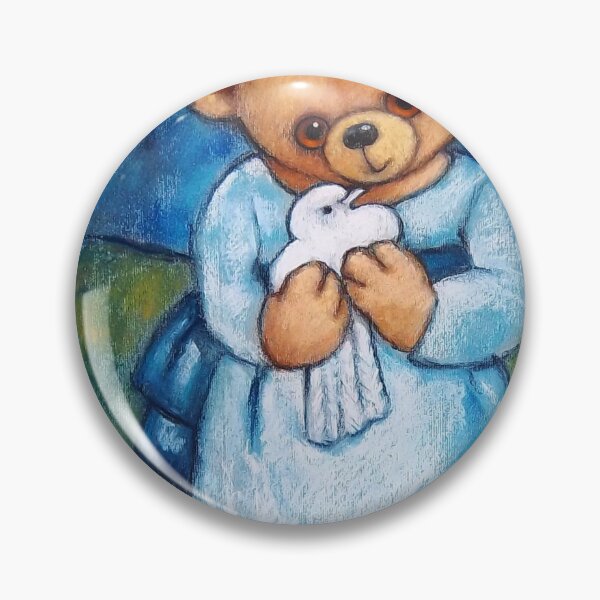 Item preview, Bear Cub With Dove designed and sold by Foxloxart.