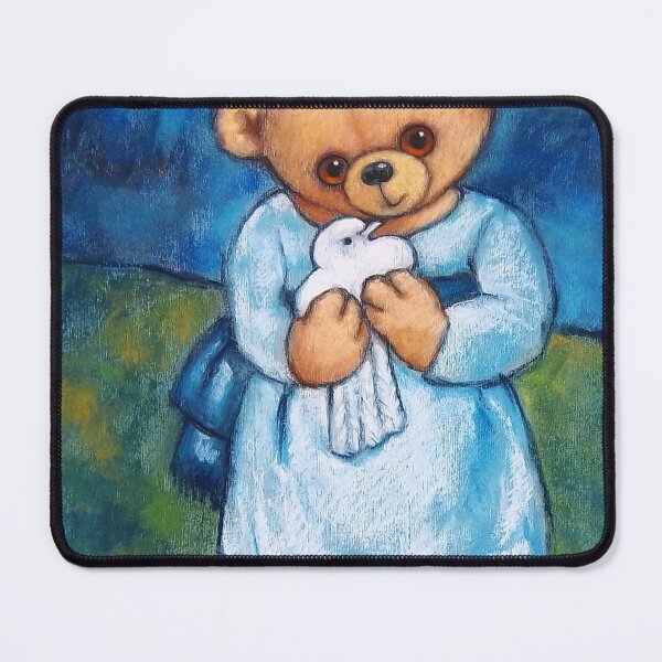 Item preview, Bear Cub With Dove designed and sold by Foxloxart.
