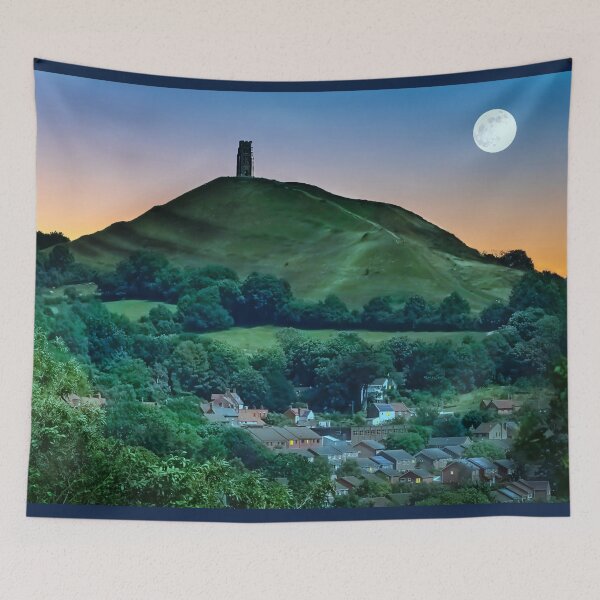 Item preview, Glastonbury Tor Blue Moon designed and sold by Alisonchambers2.