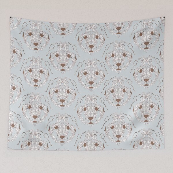 Item preview, Damask of mice And birds on face of bear designed and sold by just3notes.