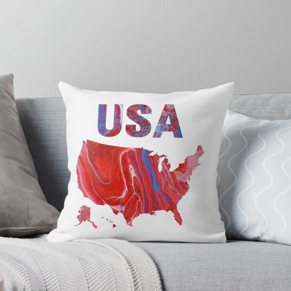 Item preview, USA Map - Patriotic - Flow Art / Pour Painting - jdp-04-0019 designed and sold by ANomadDesigns.
