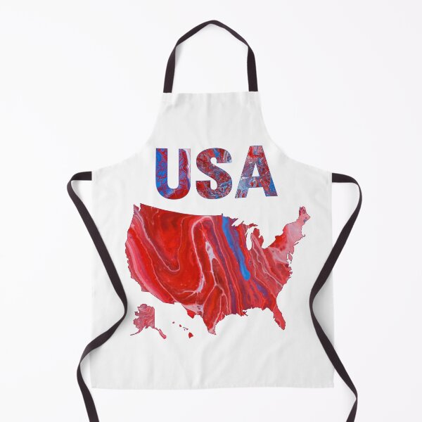 Item preview, USA Map - Patriotic - Flow Art / Pour Painting - jdp-04-0019 designed and sold by ANomadDesigns.