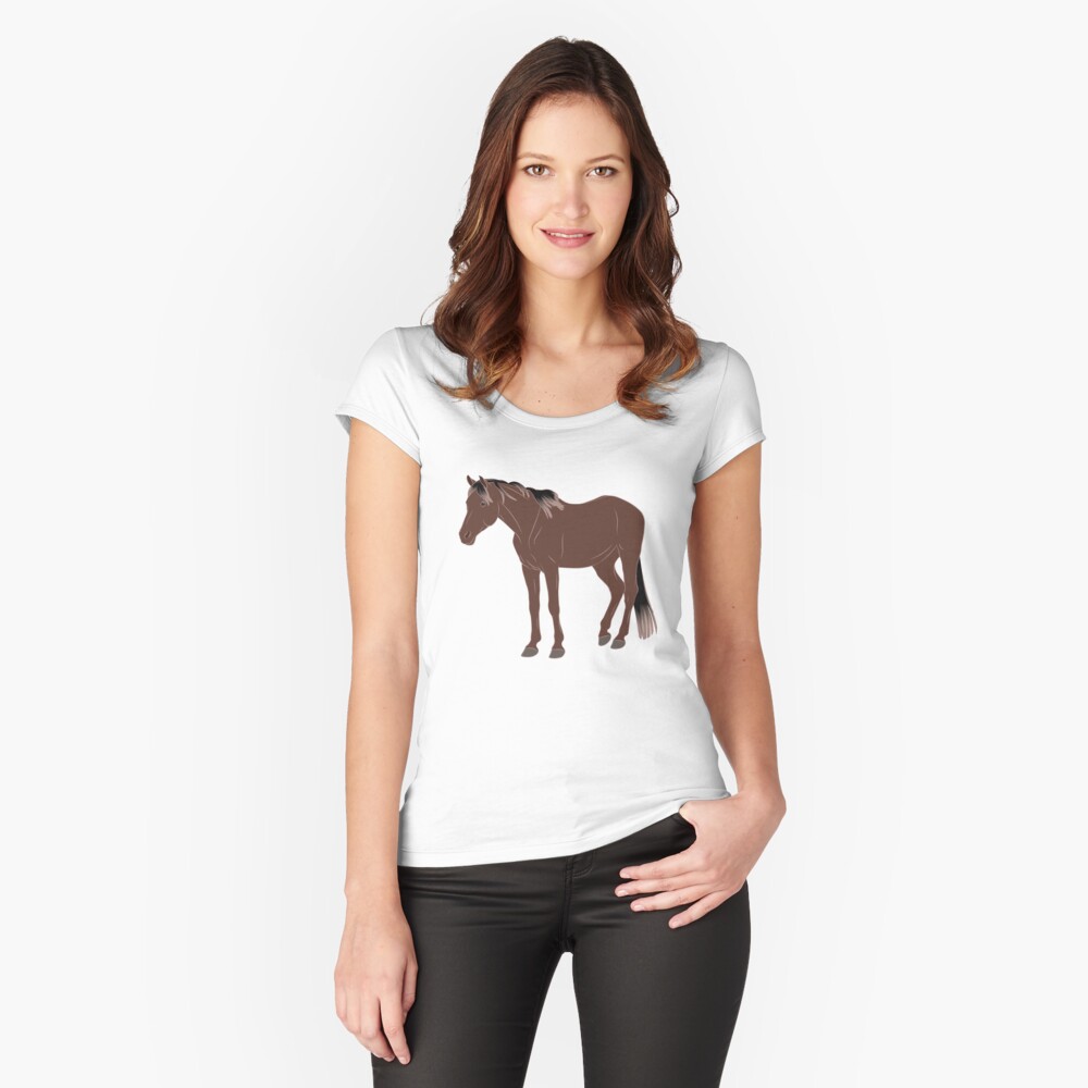 Aperçu de l'œuvre T-shirt échancré créée et vendue par WebEquitation.