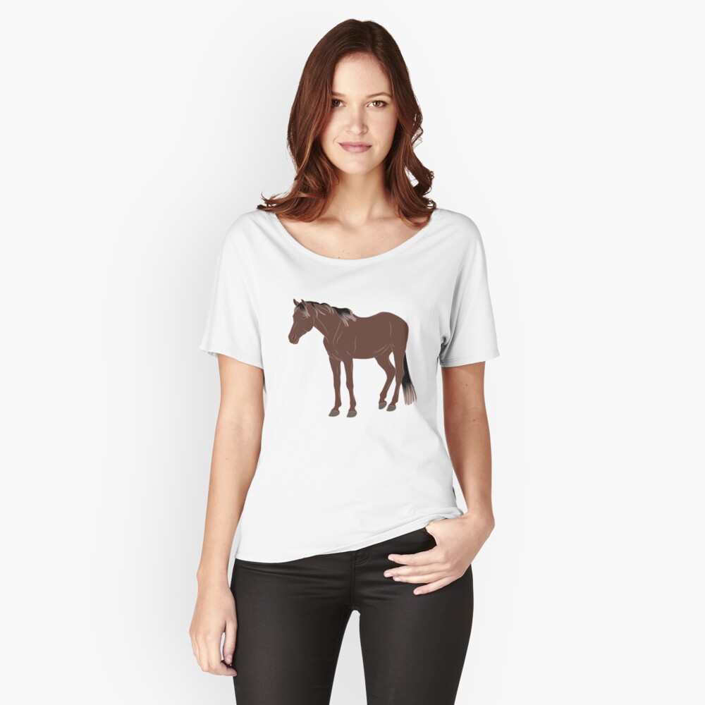 Aperçu de l'œuvre T-shirt coupe relax créée et vendue par WebEquitation.